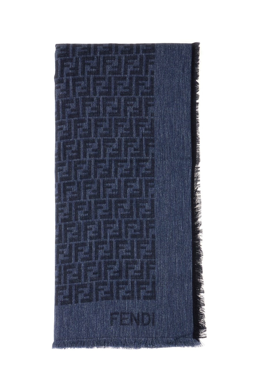 Fendi Sciarpa in misto cotone ricamato
