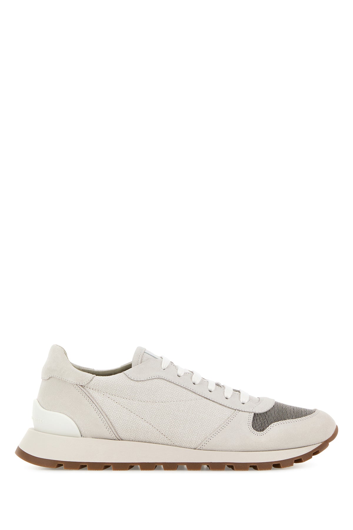 Brunello Cucinelli Sneakers in tessuto grigio chiaro