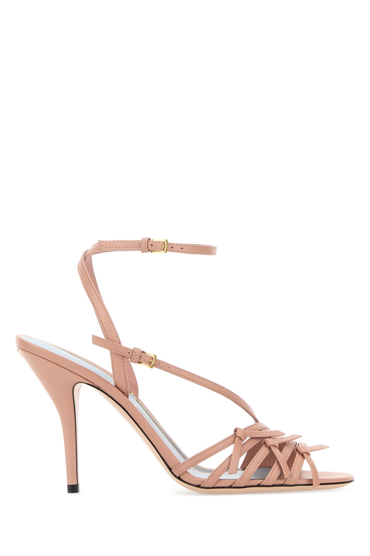 Valentino Garavani Sandali Nodine in nappa rosa