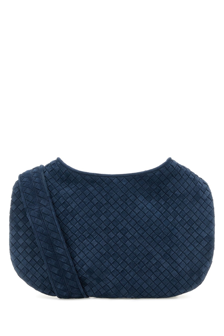 Bottega Veneta Borsa a tracolla in pelle scamosciata blu navy