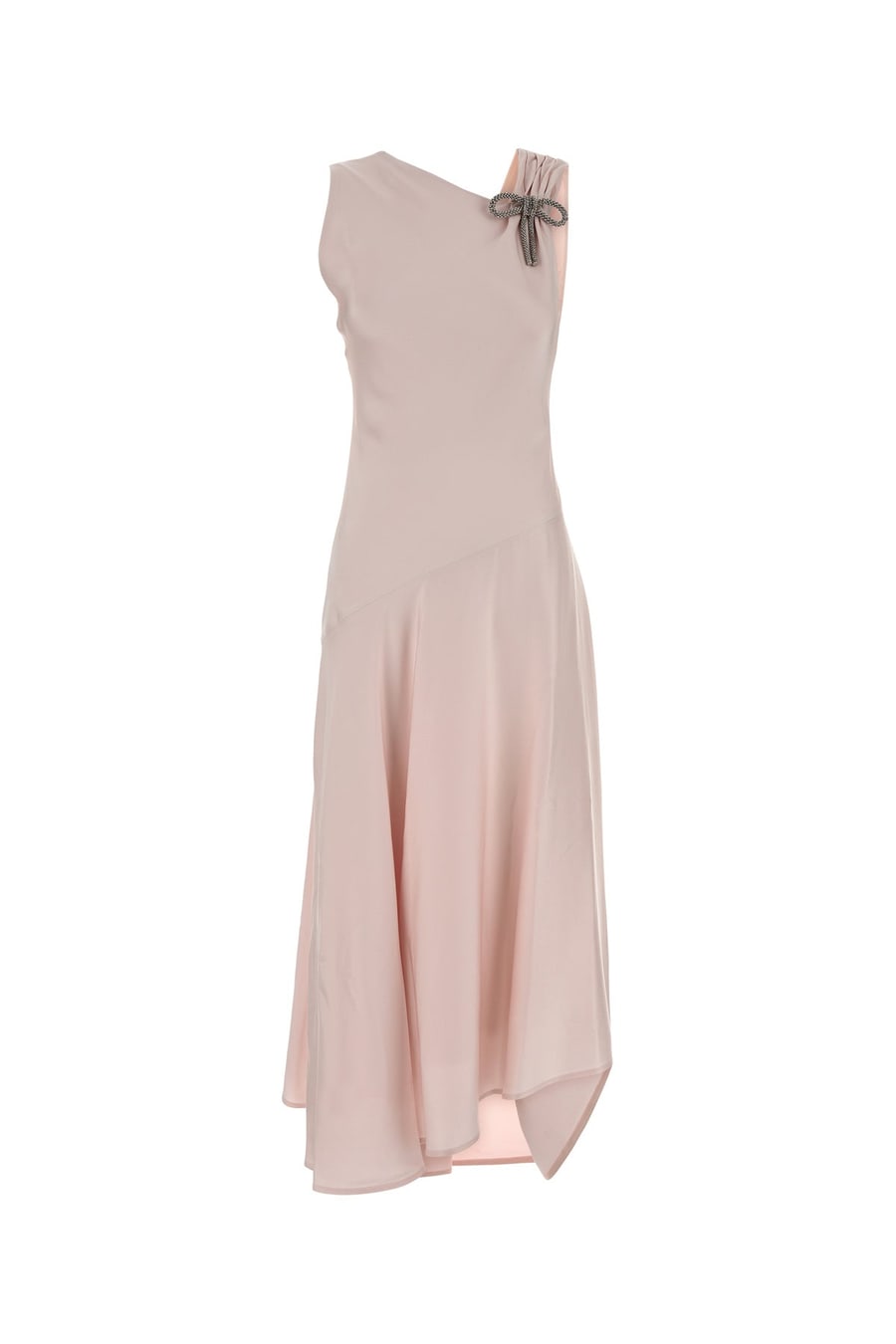 Jil Sander Abito in raso rosa pastello