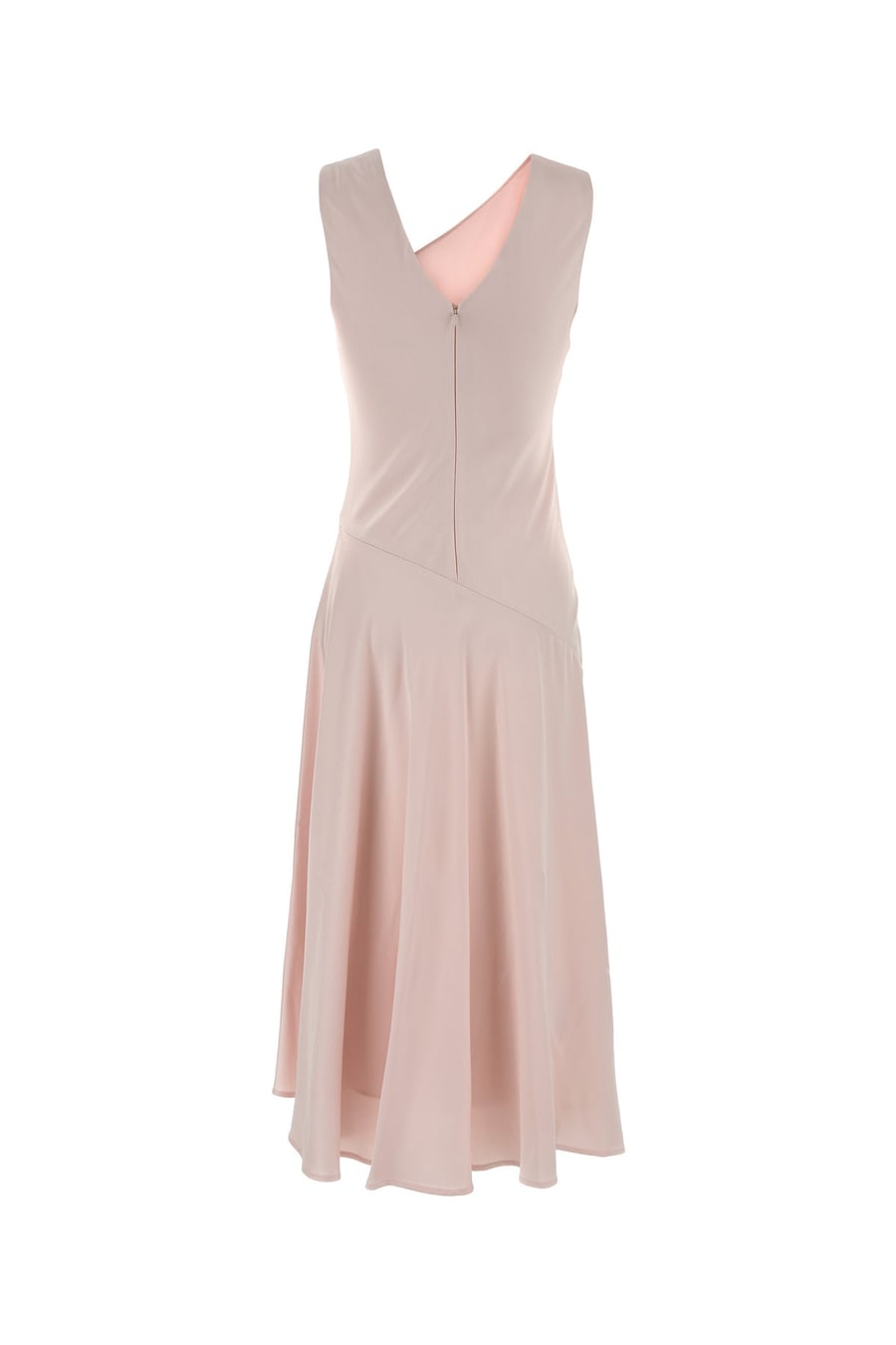 Jil Sander Abito in raso rosa pastello, view 2