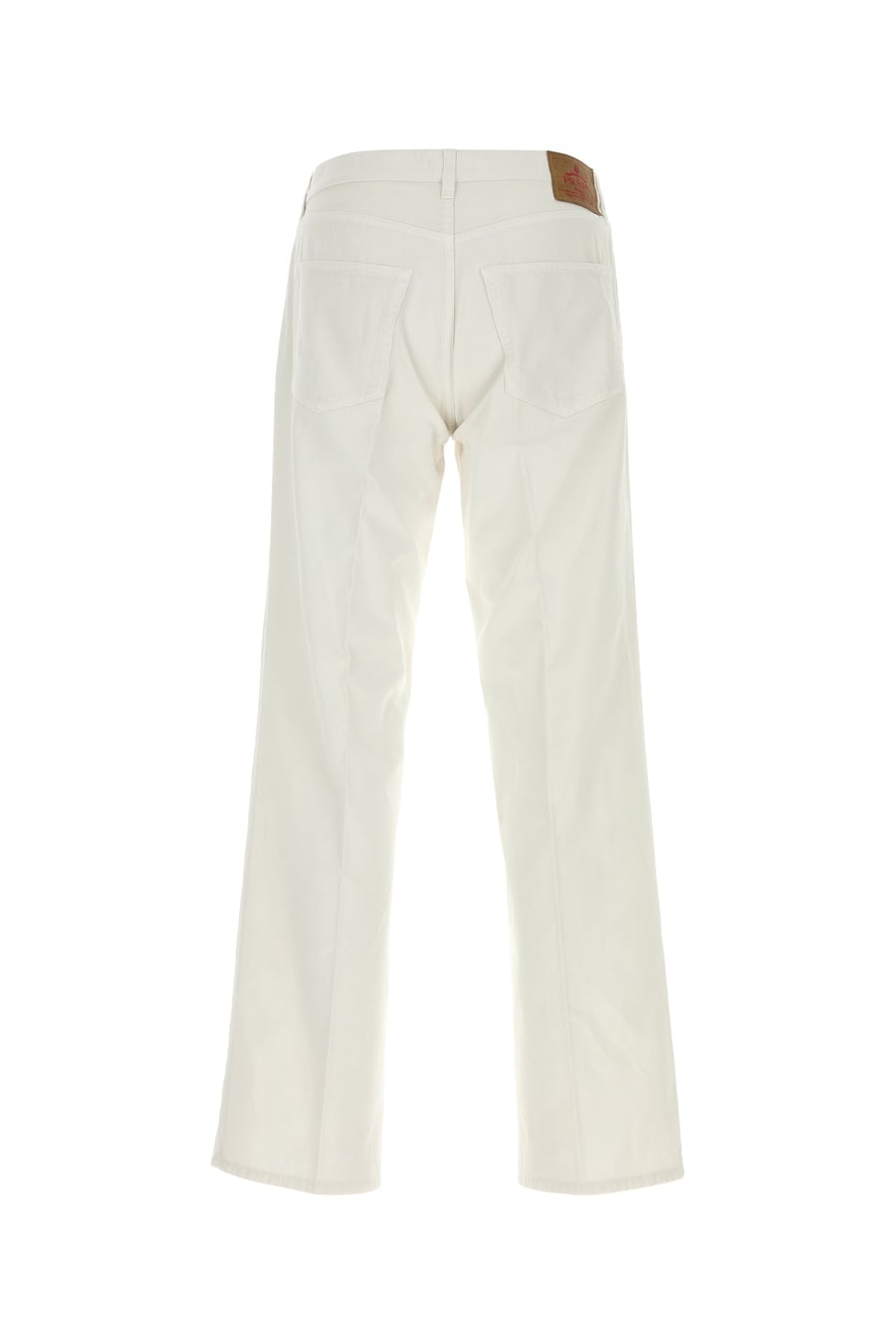 Prada Pantalone in cotone gesso, view 2