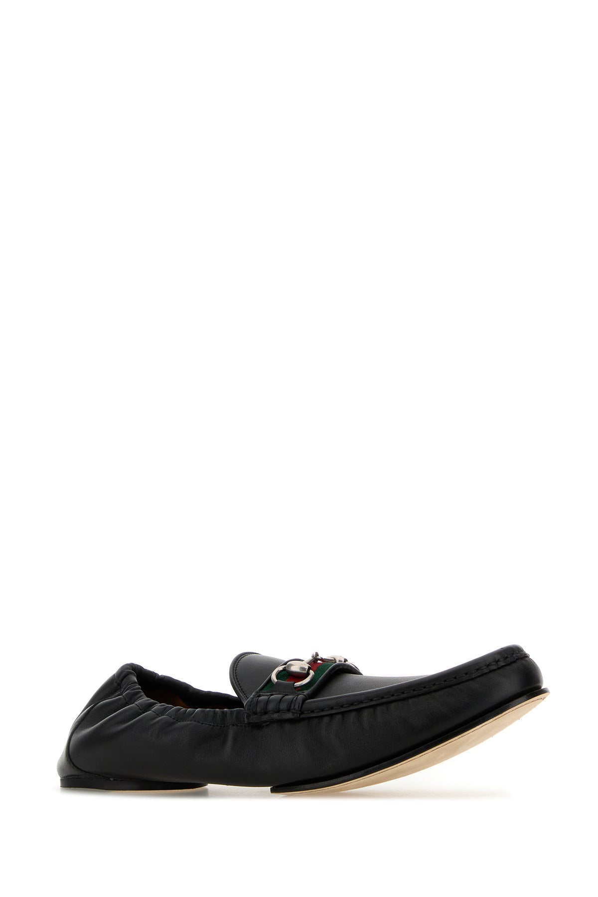 Gucci Mocassini Horsebit 1953 in pelle nera, view 2