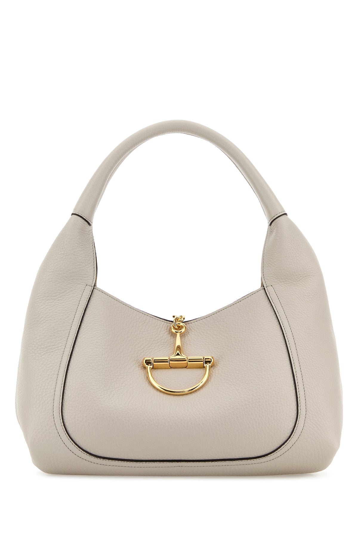 Gucci Borsa a spalla in pelle grigia chiara