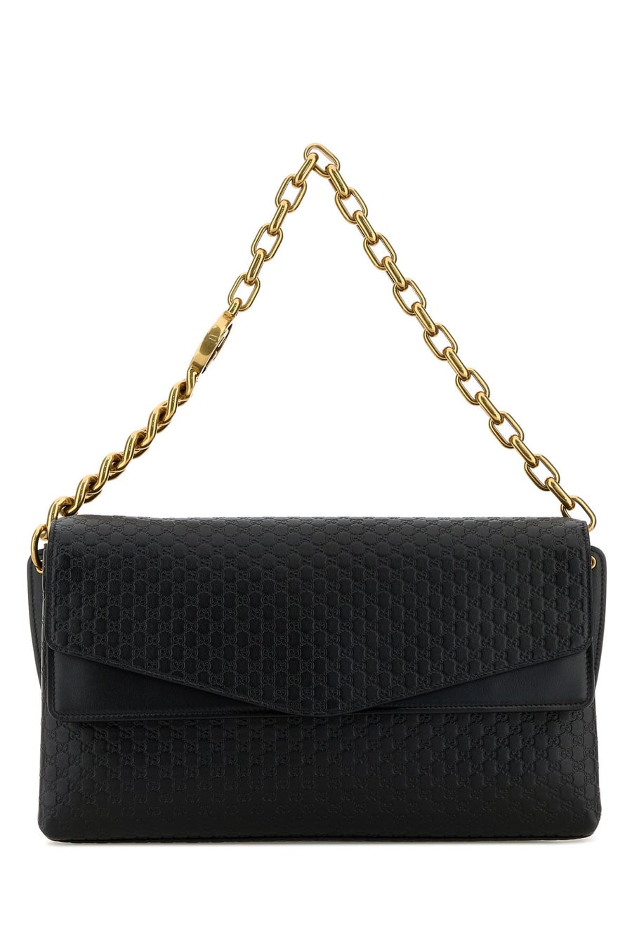Gucci Borsa a spalla grande in pelle nera
