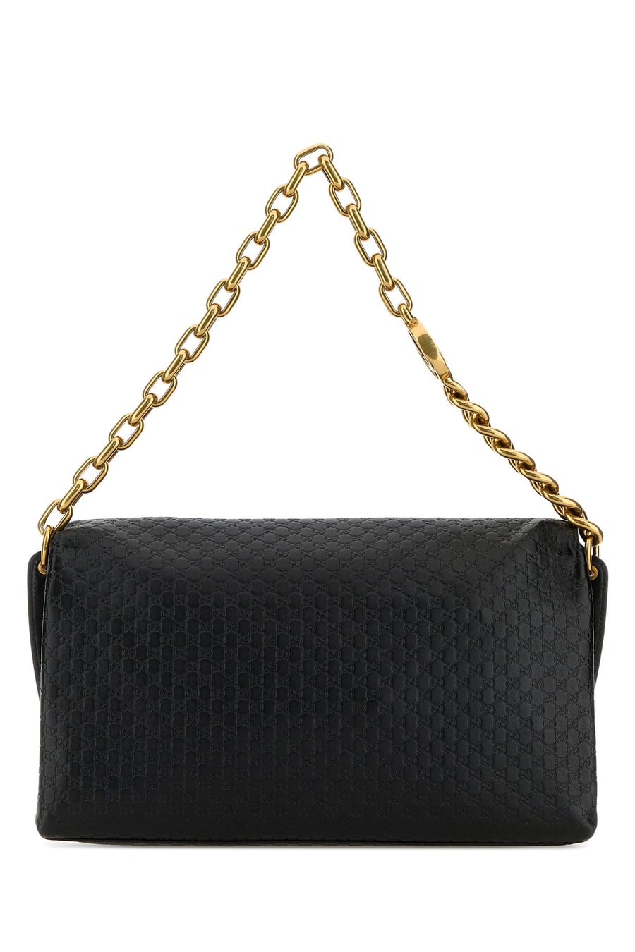 Gucci Borsa a spalla grande in pelle nera, view 3