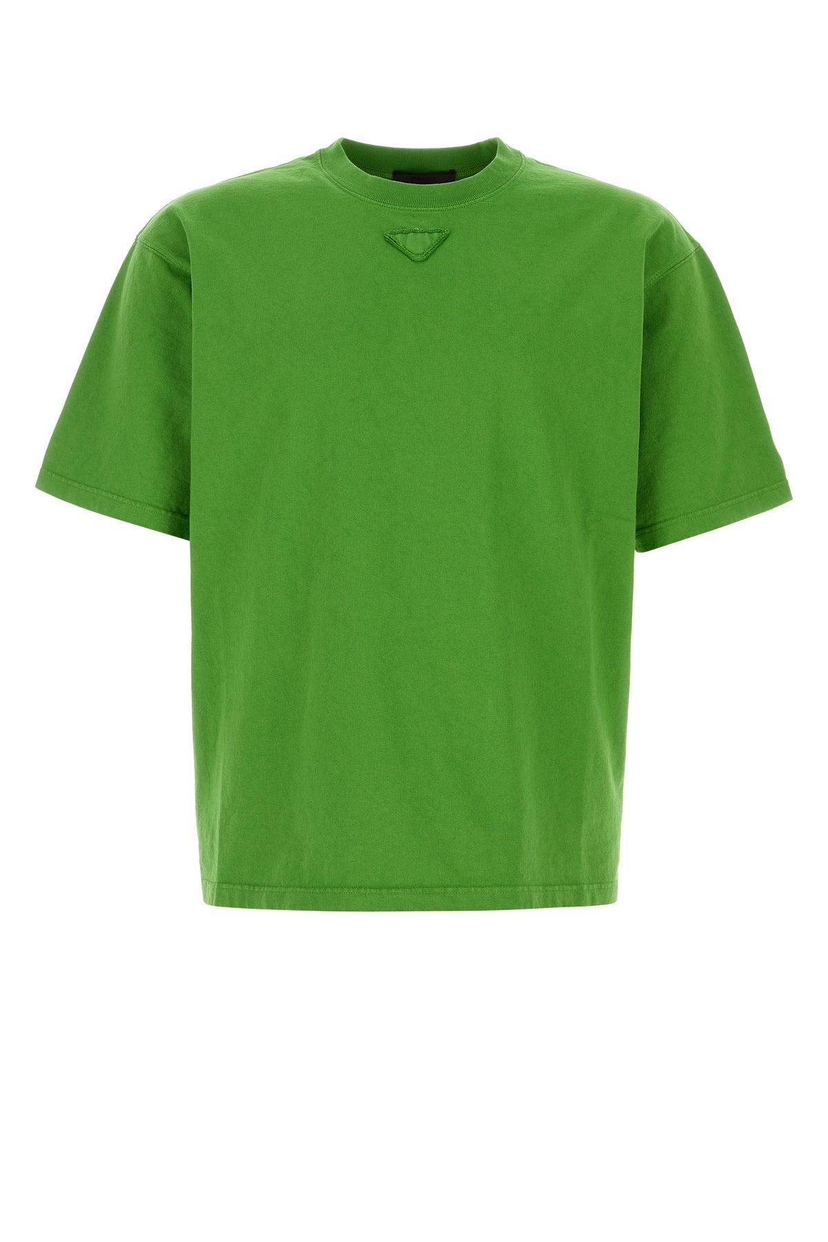 Prada T-shirt in cotone verde prato