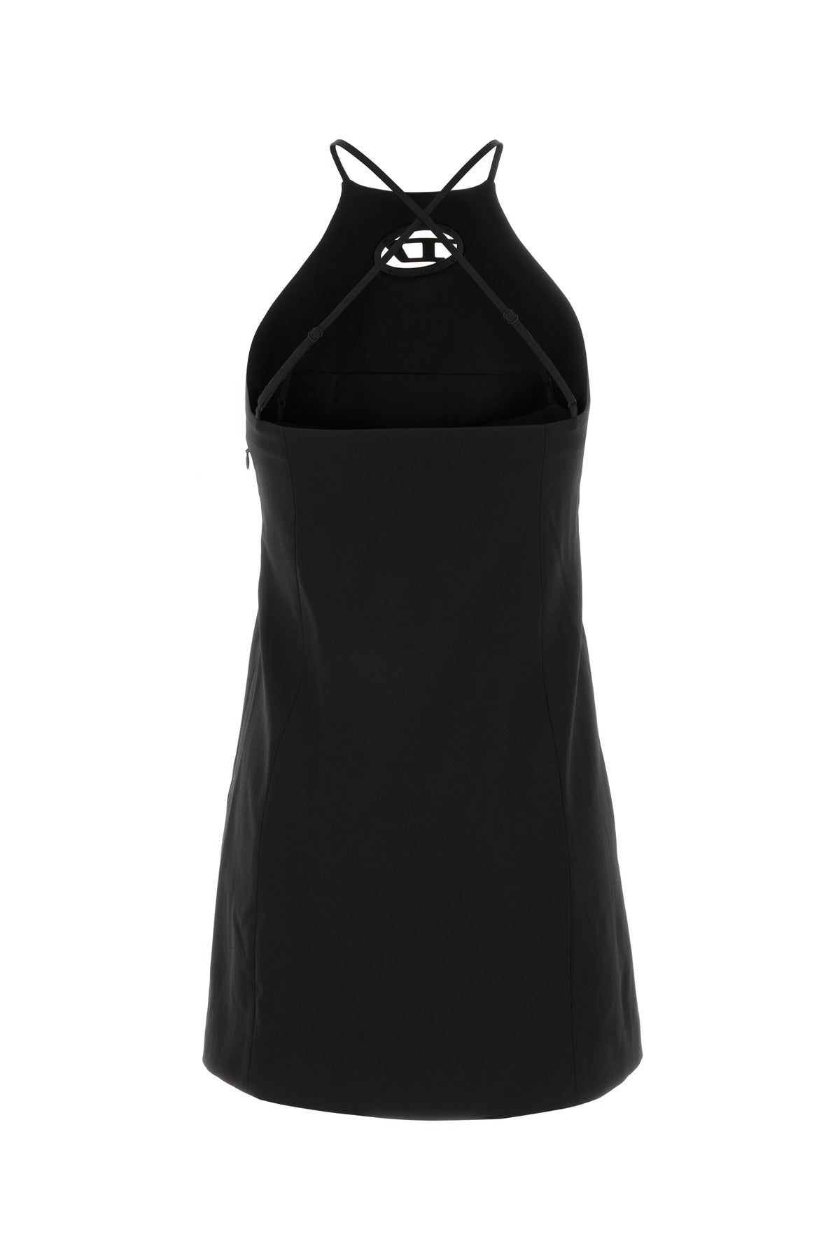 Diesel Mini abito in twill stretch nero, view 2