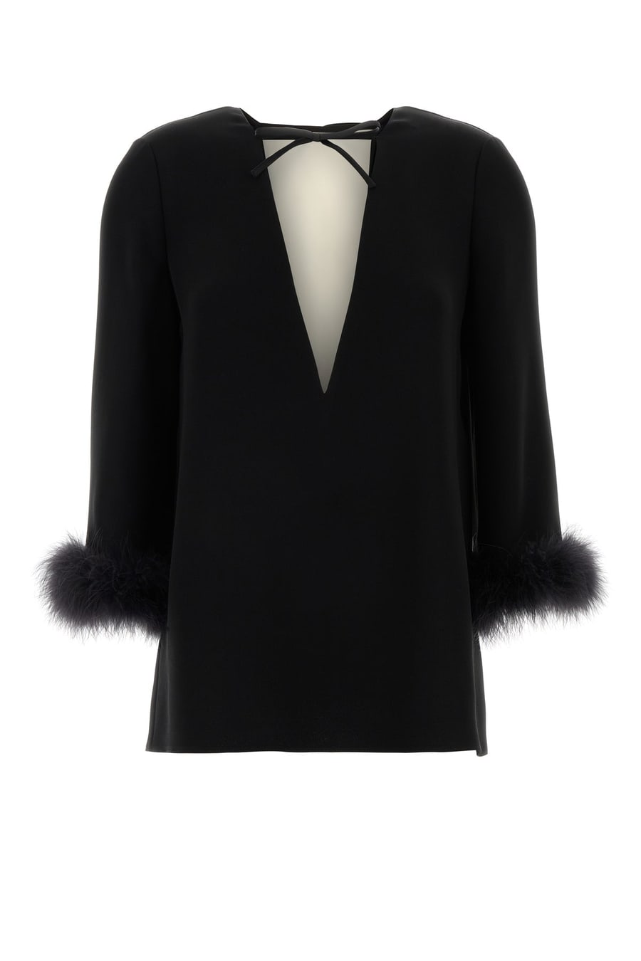 Valentino Garavani Blusa in seta nera