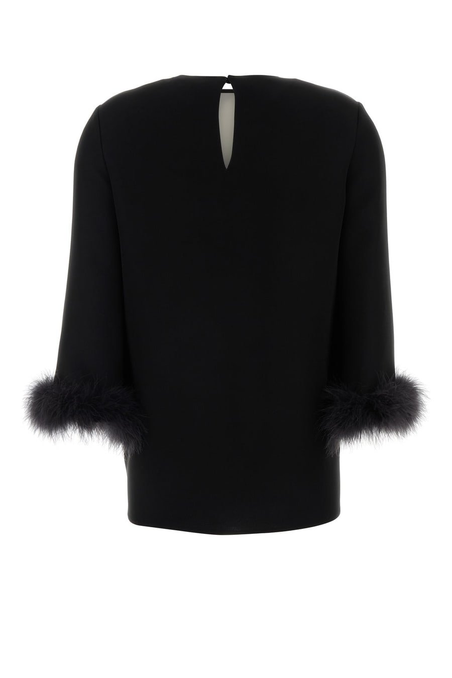 Valentino Garavani Blusa in seta nera, view 2