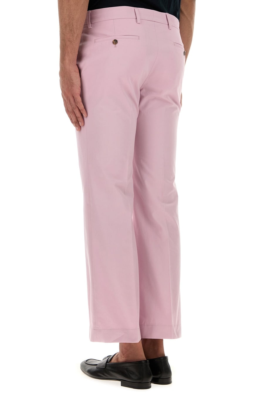 Prada Pantalone in popeline rosa, view 4