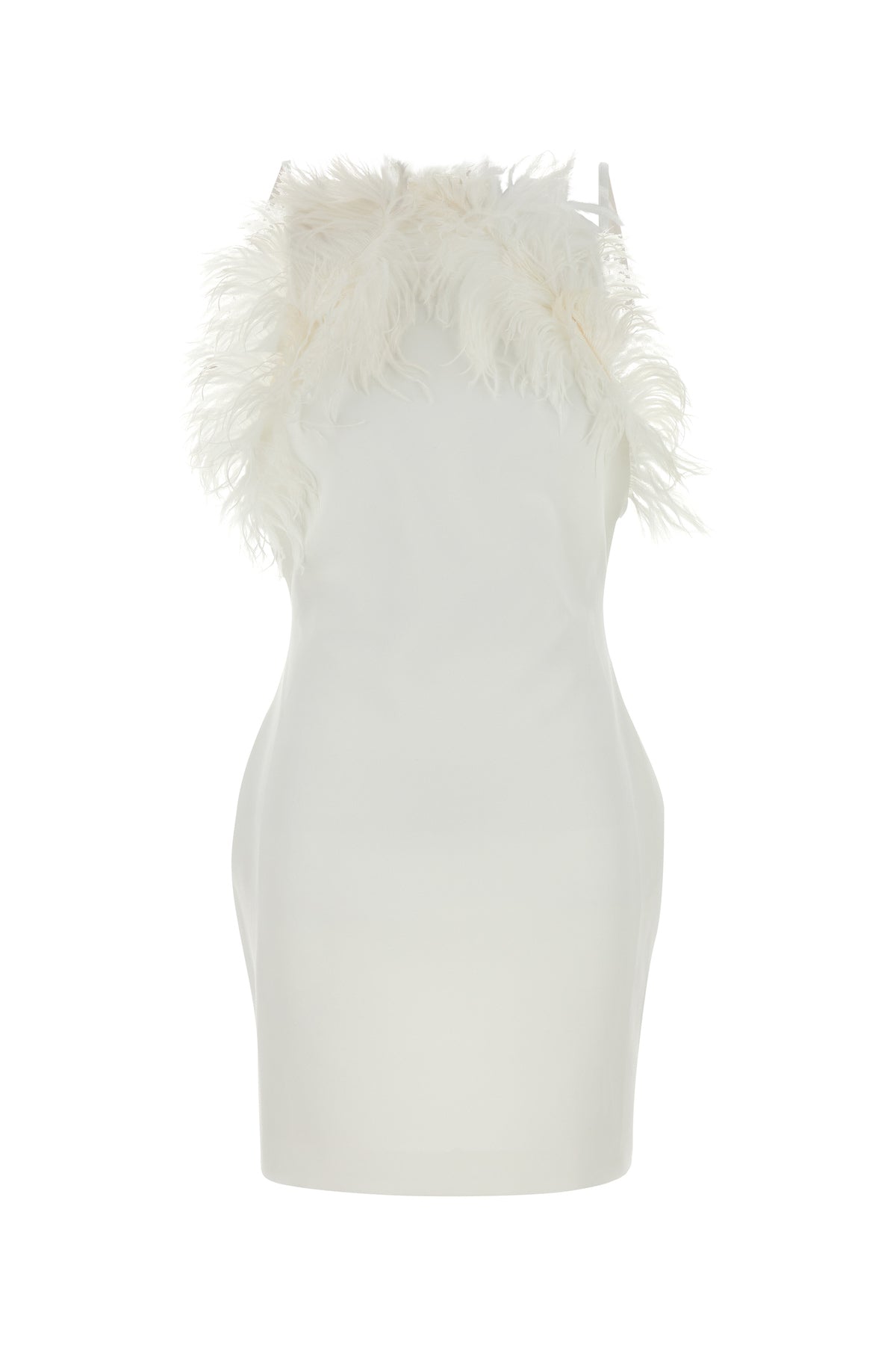 The Attico Mini abito in cady stretch bianco
