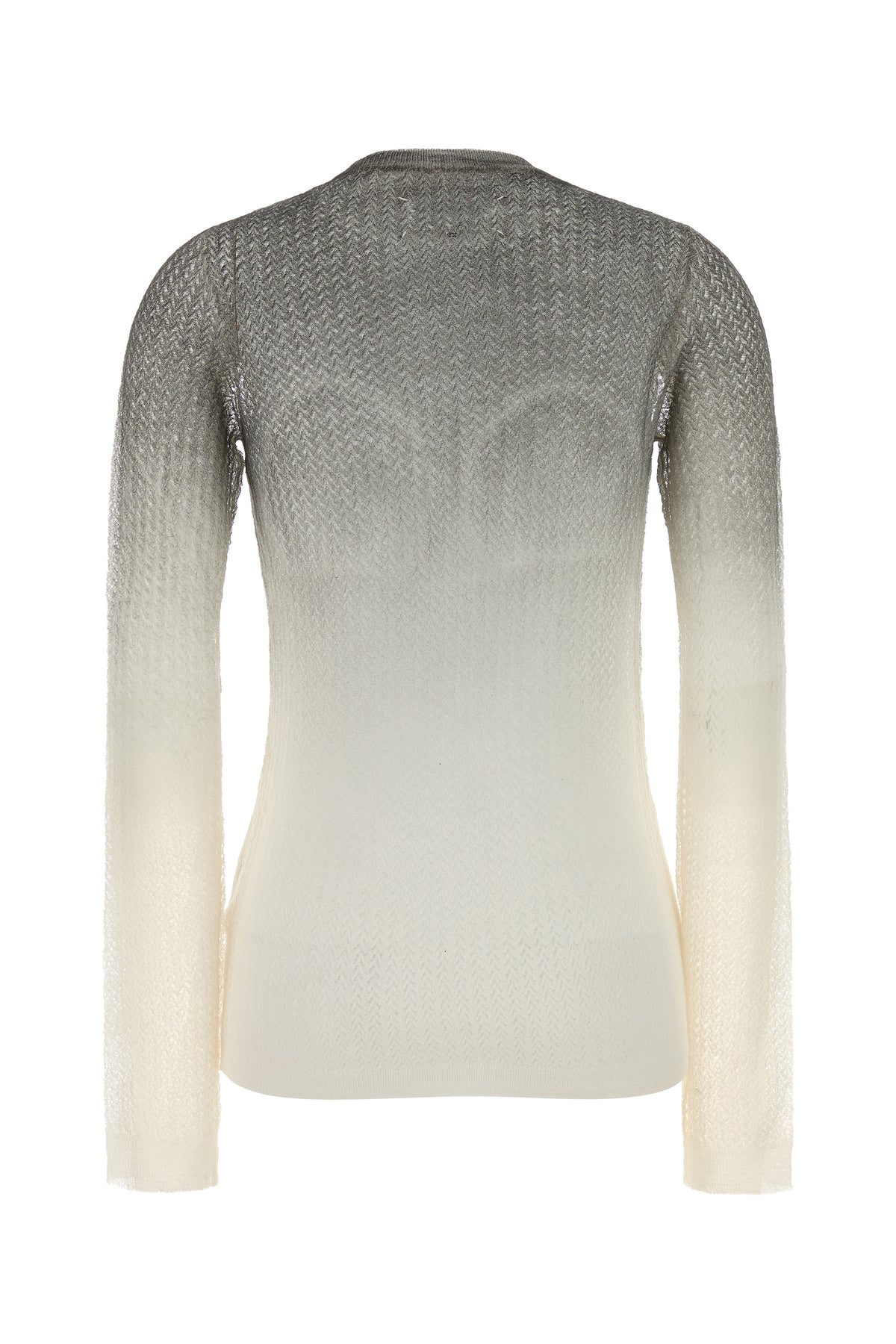 Maison Margiela Maglione in misto lana multicolor, view 2