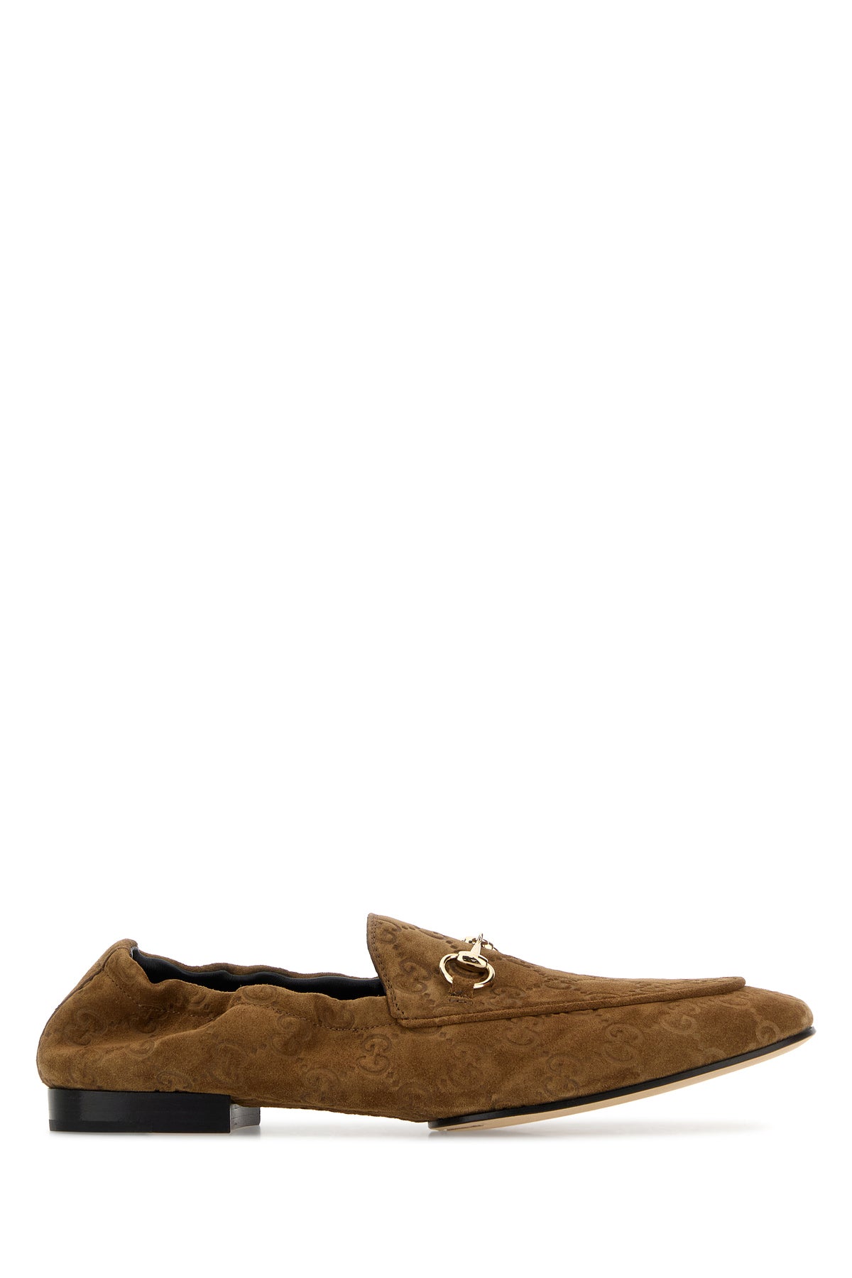Gucci Mocassini in pelle scamosciata cammello