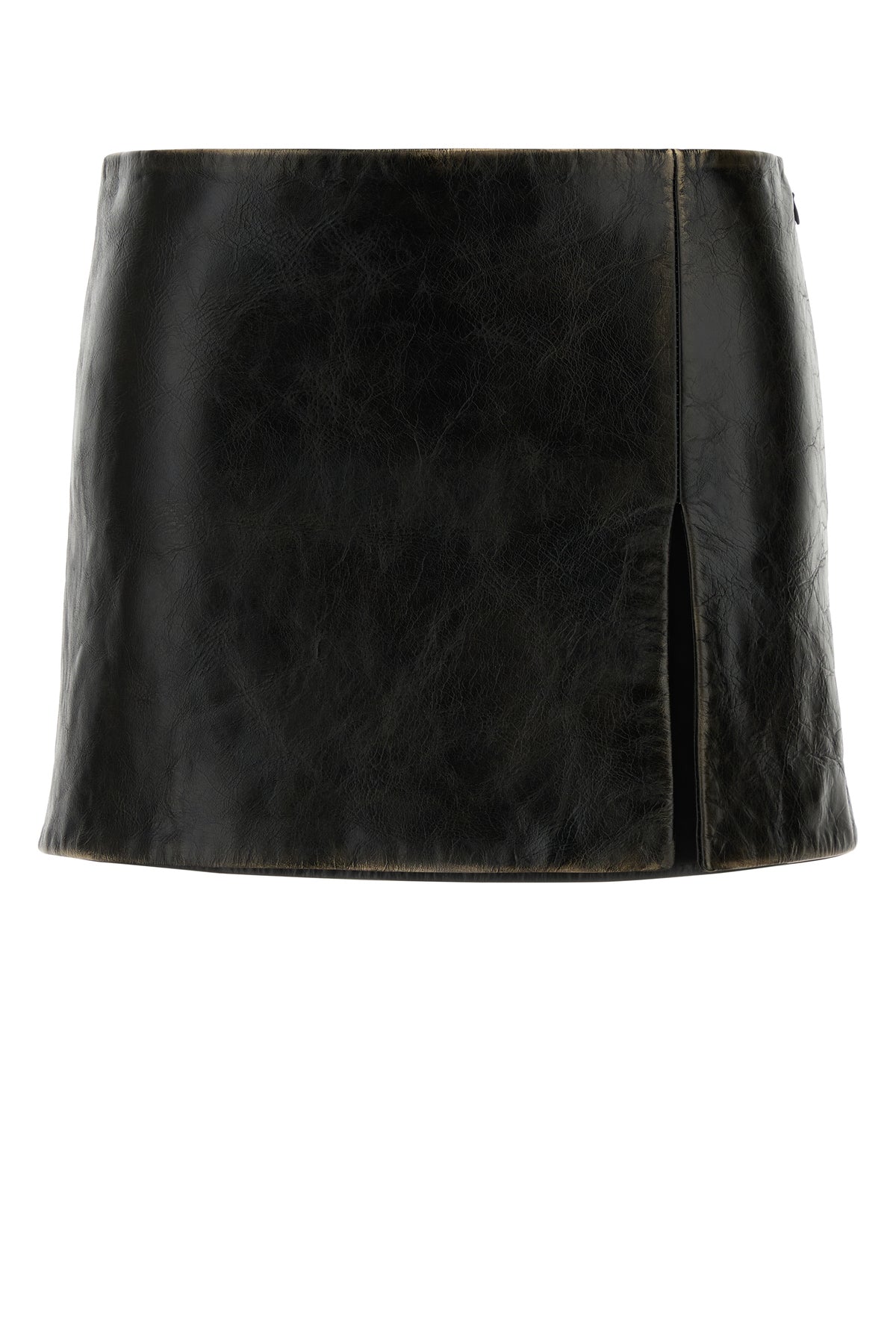 Miu Miu Minigonna in pelle nera