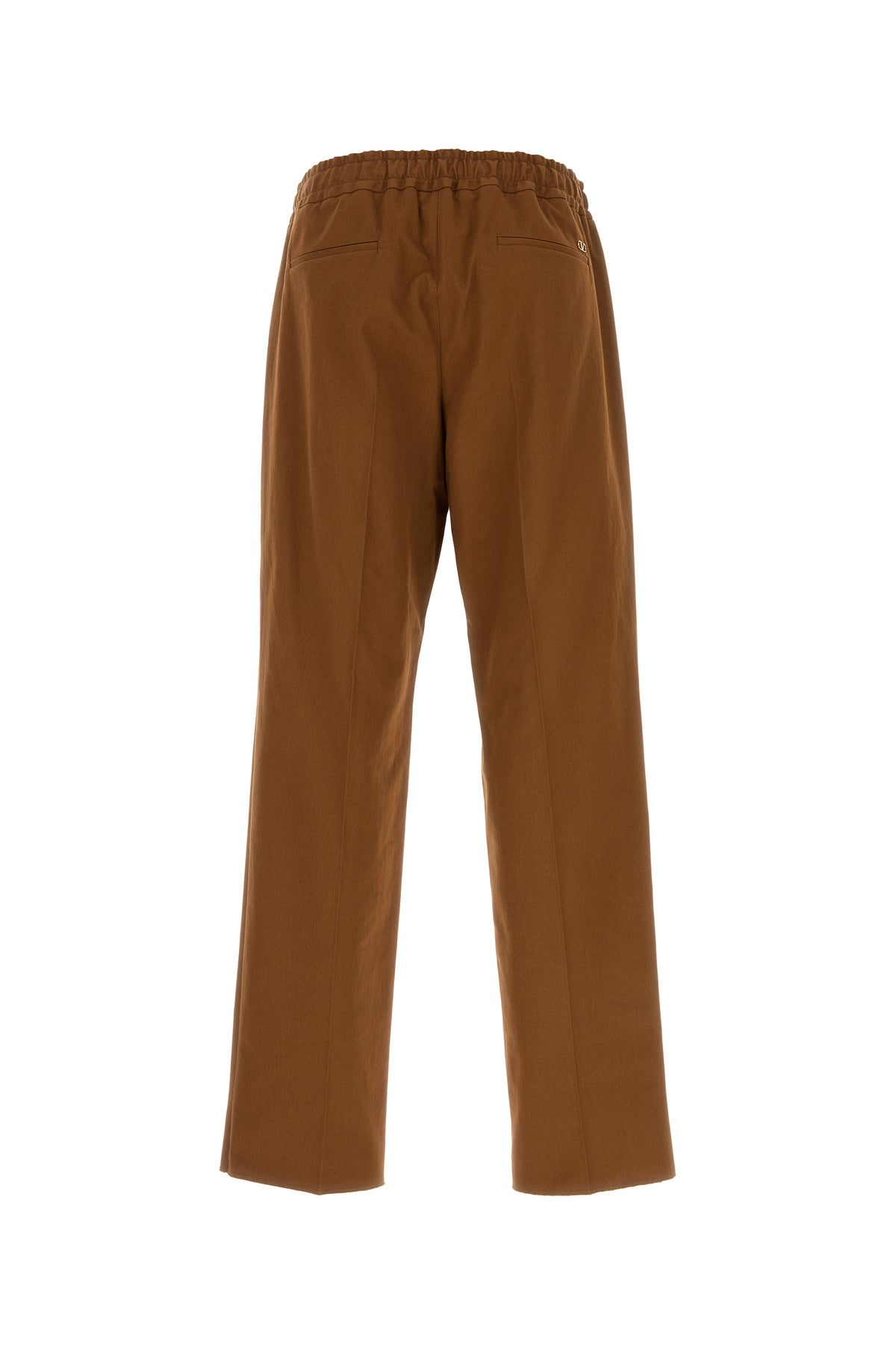 Valentino Garavani Pantalone in cotone marrone, view 2