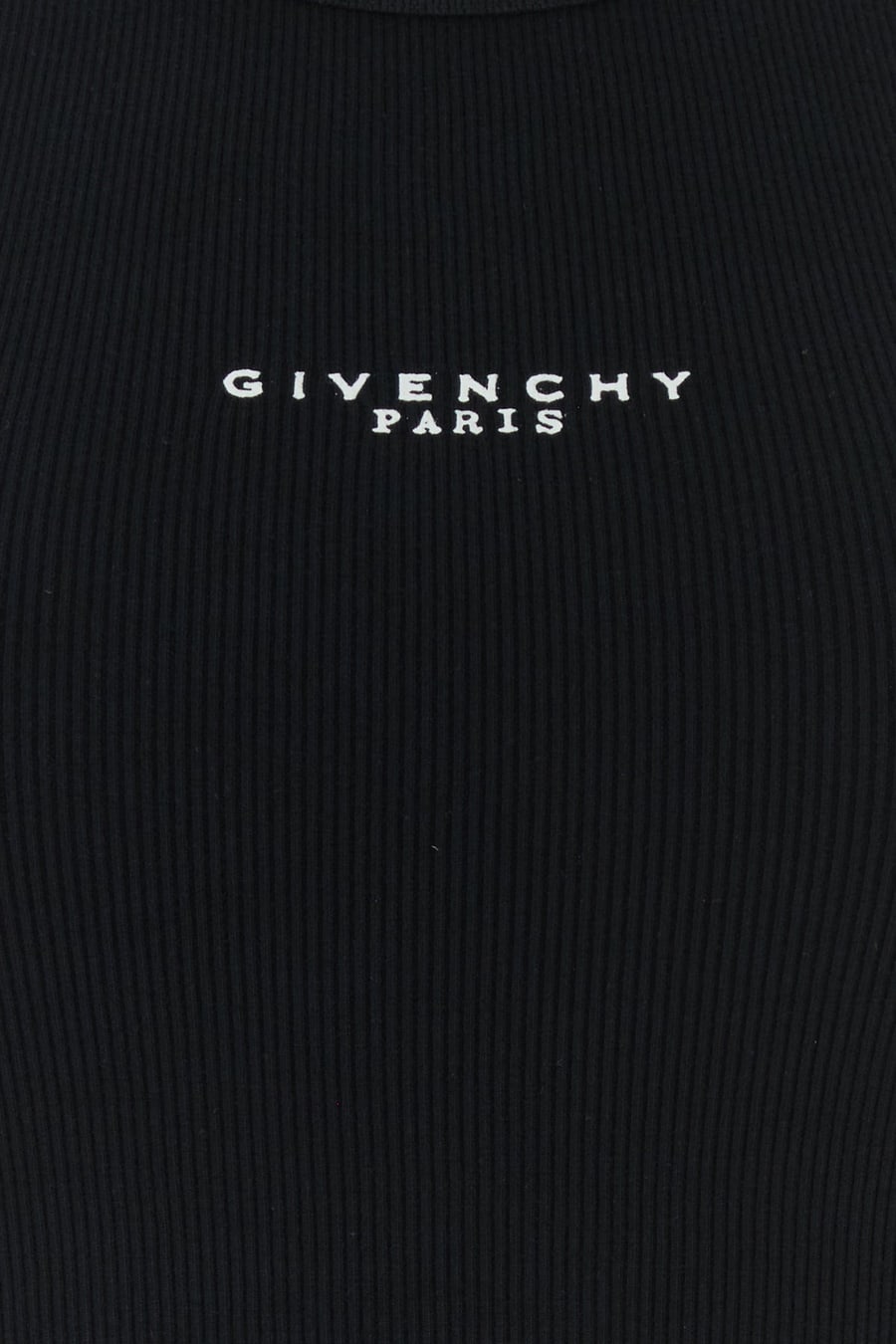 Givenchy Canotta in cotone stretch nero, view 3