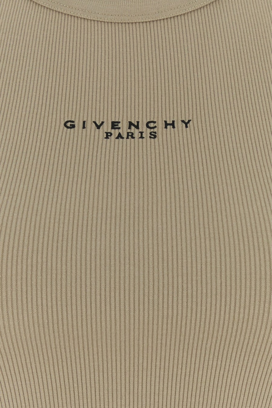 Givenchy Crop-ton in cotone stretch beige, view 3