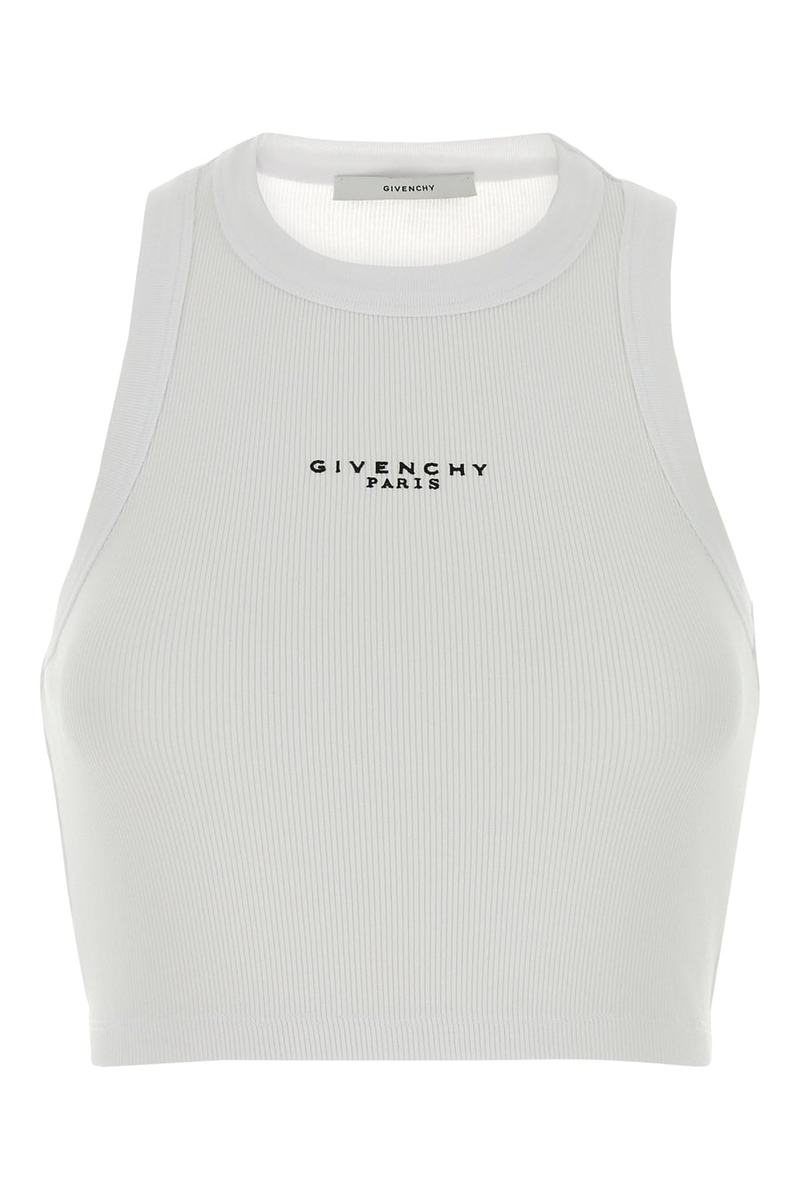 Givenchy Crop-ton in cotone stretch bianco