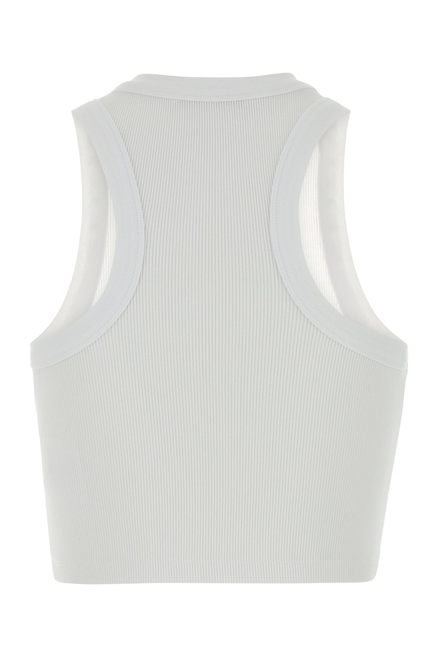Givenchy Crop-ton in cotone stretch bianco, view 2