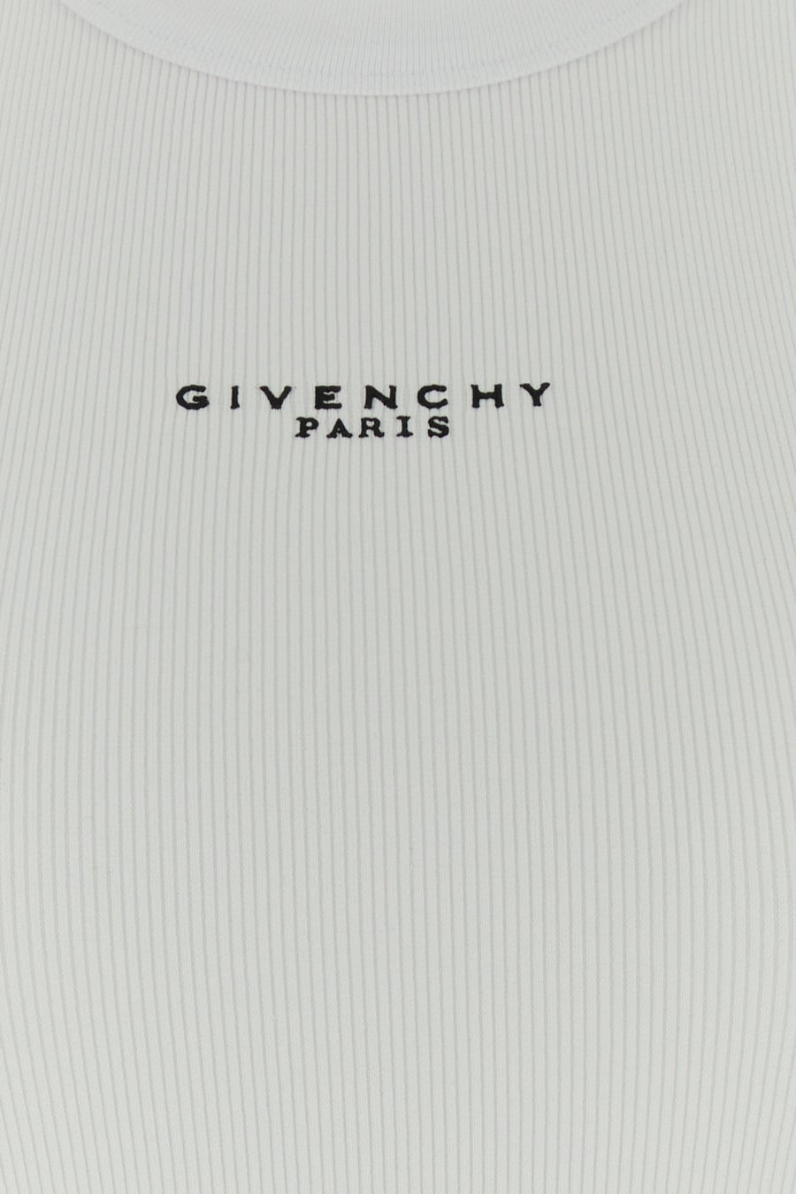 Givenchy Crop-ton in cotone stretch bianco, view 3
