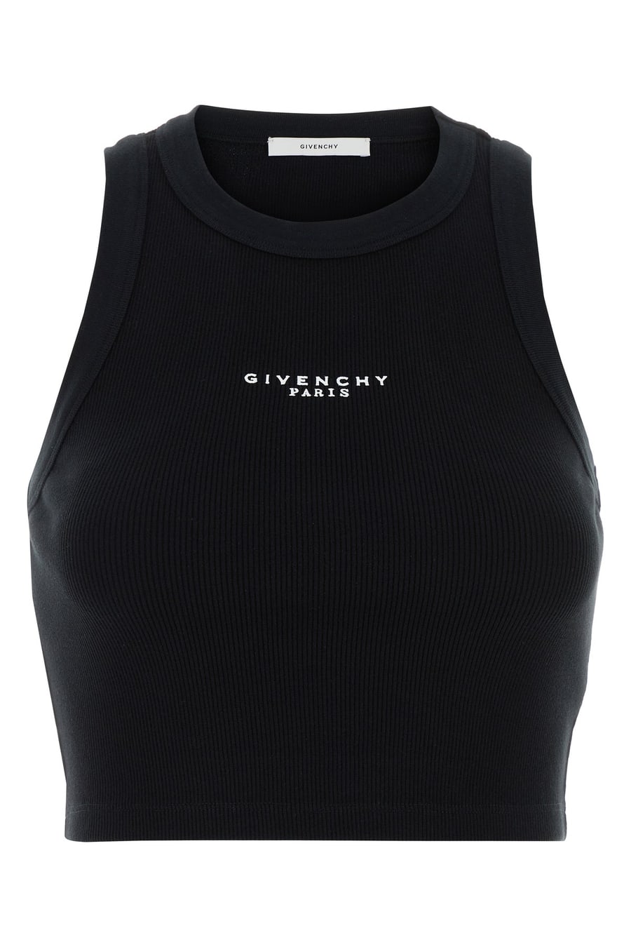 Givenchy Crop-ton in cotone stretch nero