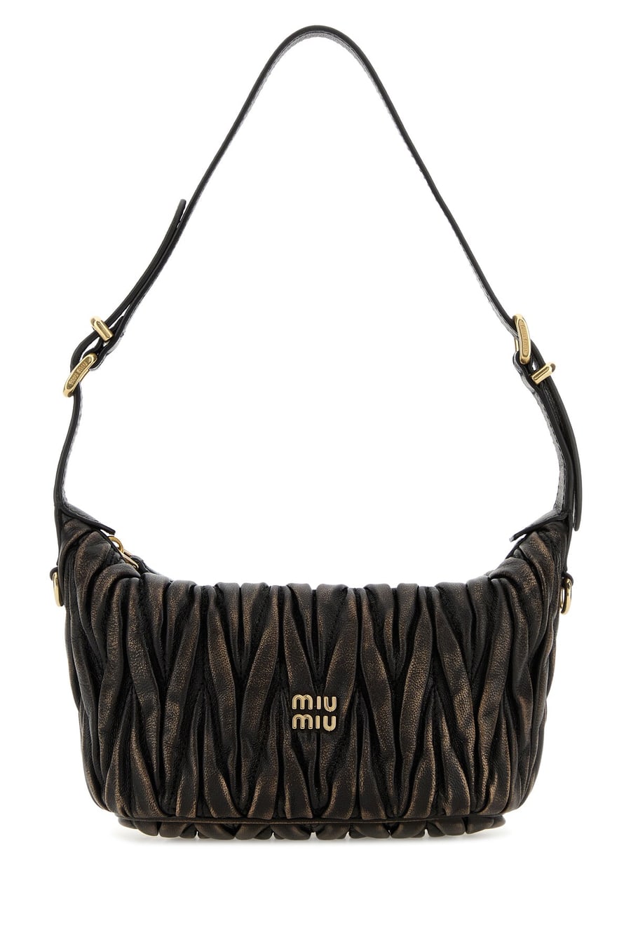 Miu Miu Borsa a mano in pelle testa di moro