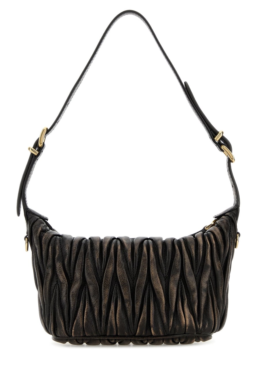Miu Miu Borsa a mano in pelle testa di moro, view 3