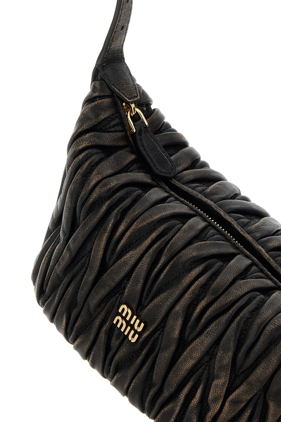 Miu Miu Borsa a mano in pelle testa di moro, view 4
