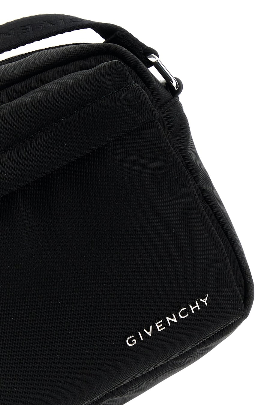 Givenchy Borsa a tracolla Essential U in tessuto nero, view 4