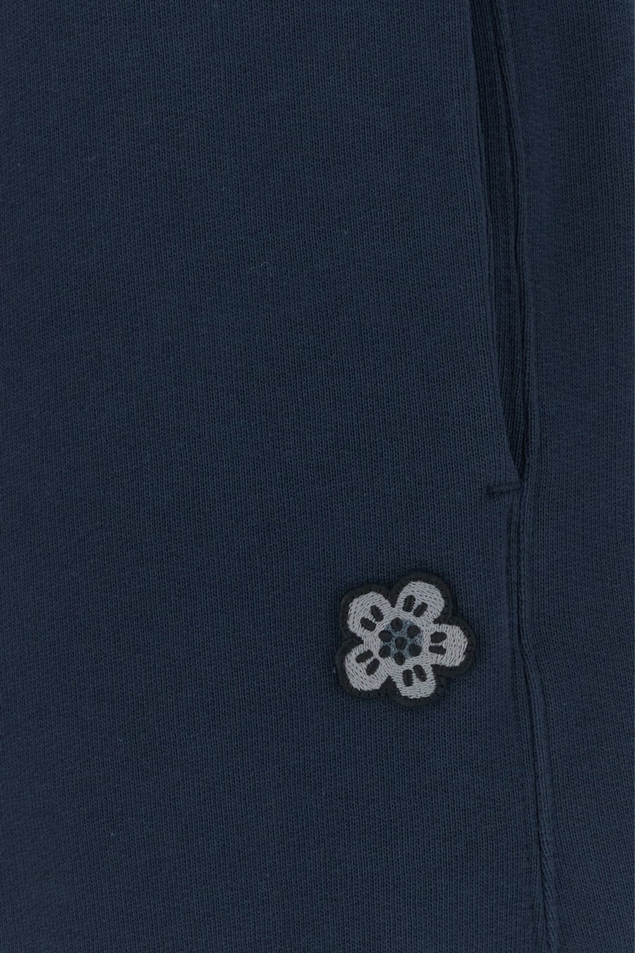 KENZO Pantalone jogging in cotone blu navy, view 3