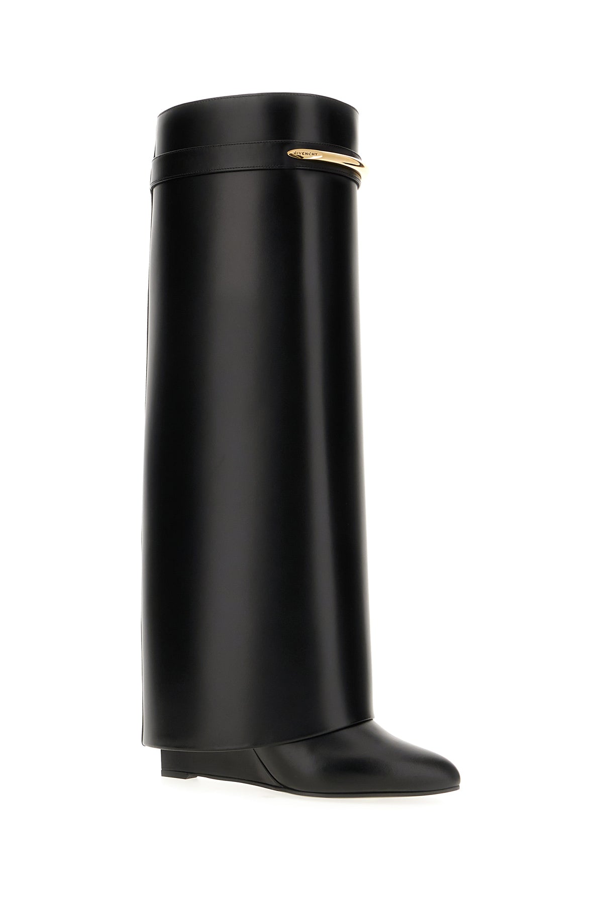 Givenchy Stivali Shark in pelle nera, view 2