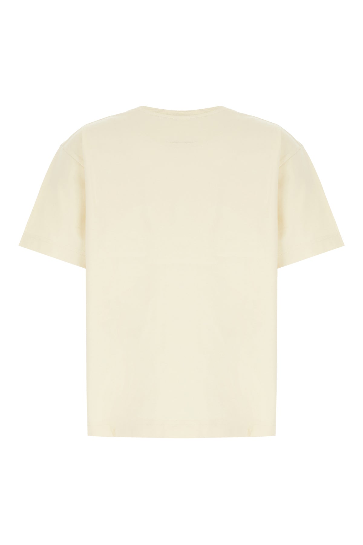 Alexander McQueen T-shirt in cotone crema, view 2