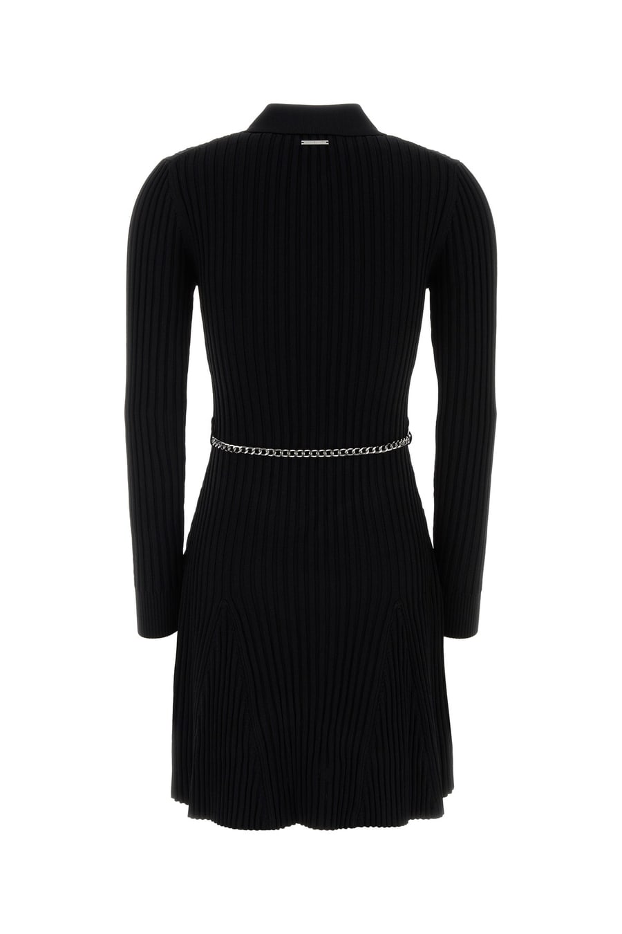 MICHAEL BY MICHAEL KORS Mini abito in maglia stretch nera, view 2
