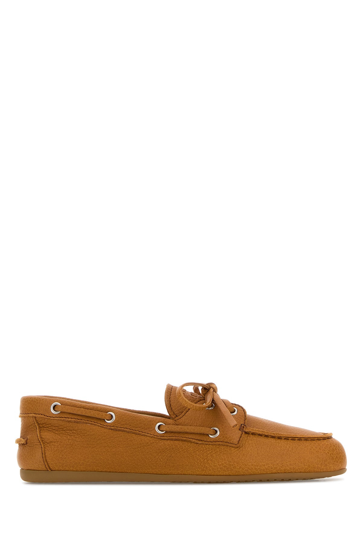 Miu Miu Mocassini in pelle arancione