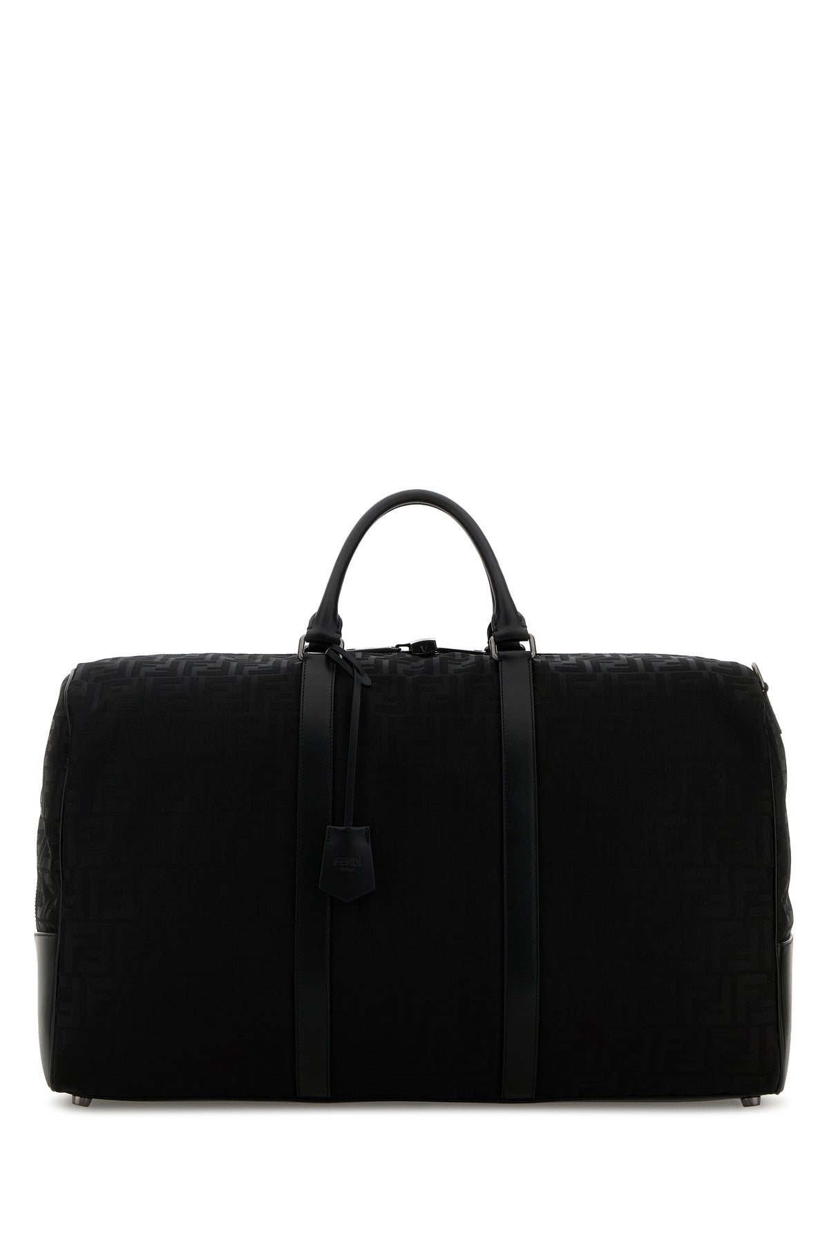 Fendi Borsa da viaggio FF grande in tessuto nero