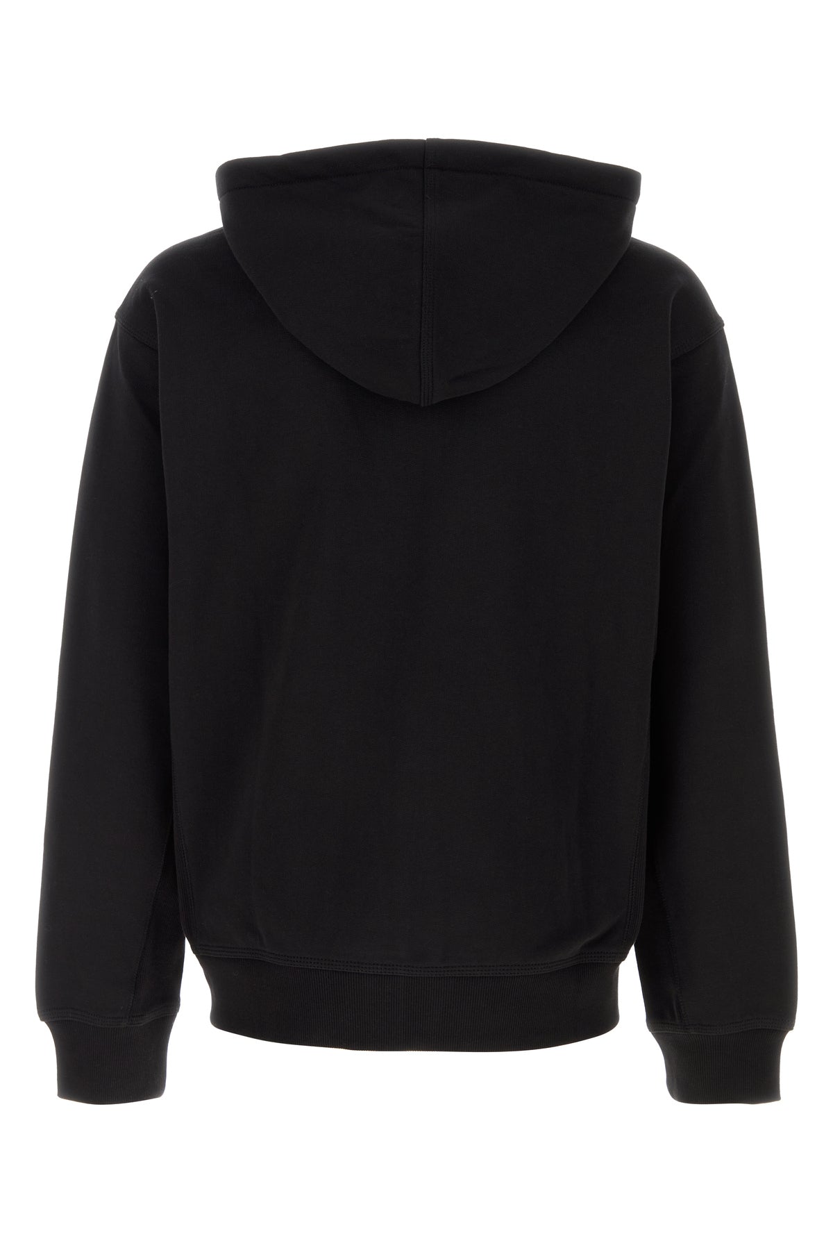 Carhartt WIP Hooded American Script Jacket in misto cotone nero, view 2