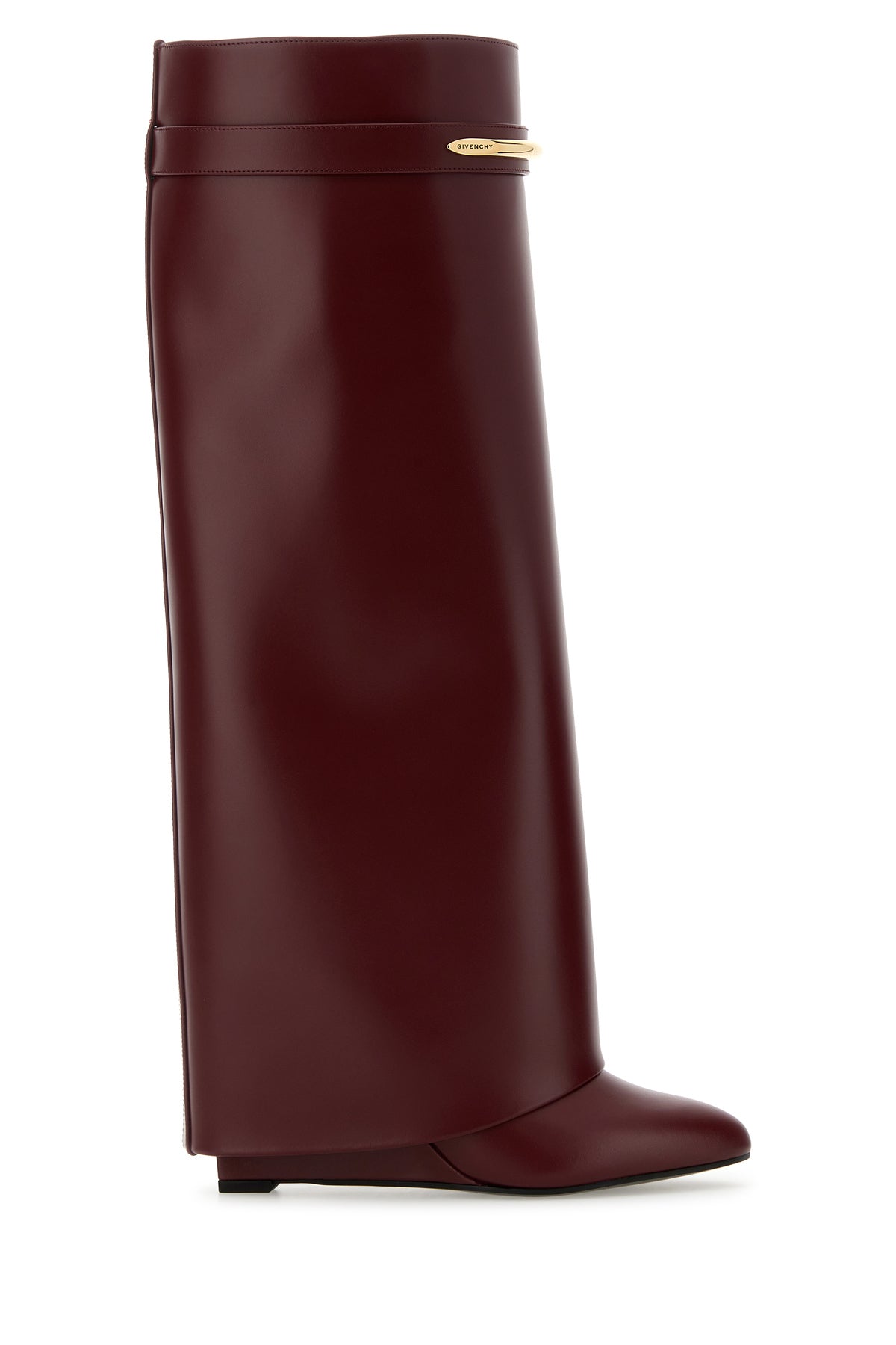 Givenchy Stivali Shark in pelle bordeaux