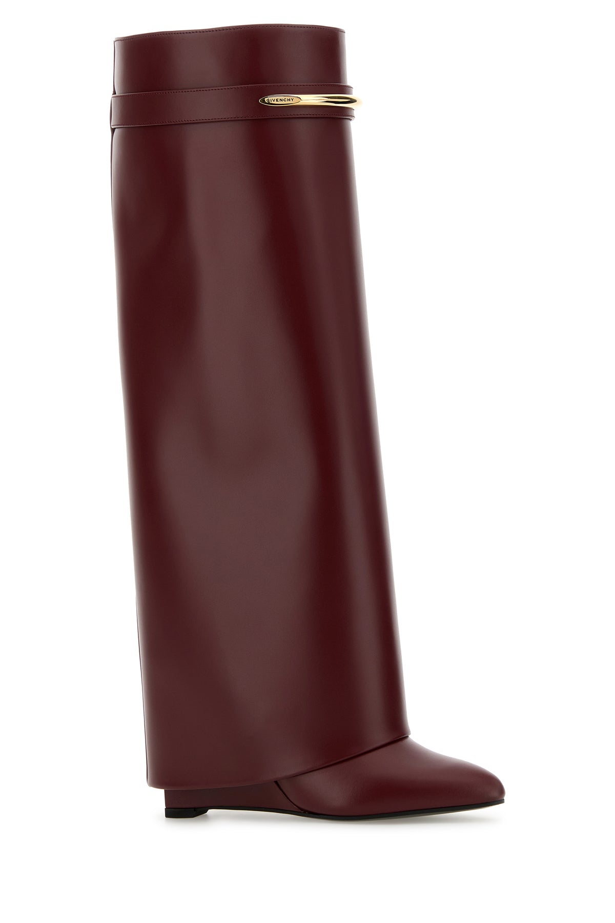 Givenchy Stivali Shark in pelle bordeaux, view 2