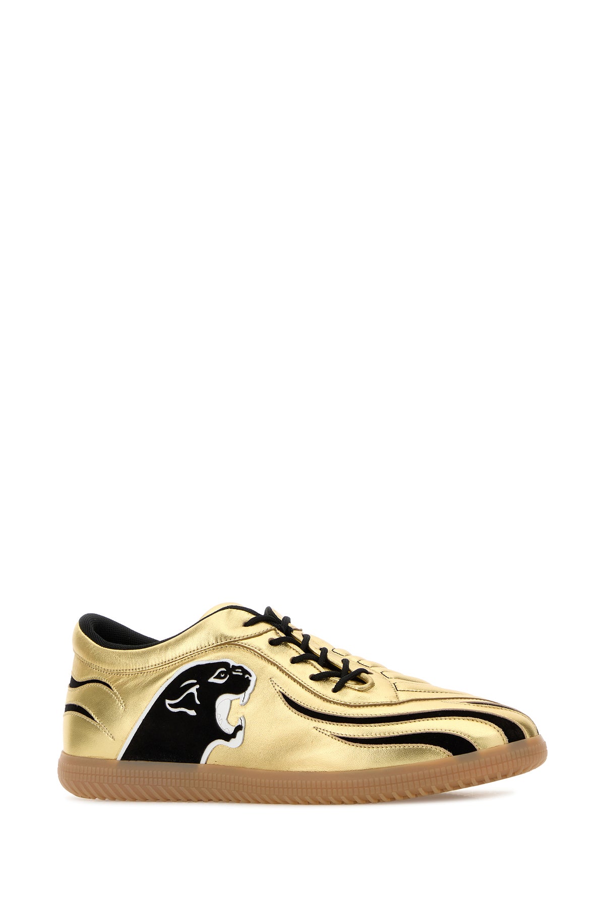 Valentino Garavani Sneakers in pelle oro, view 2