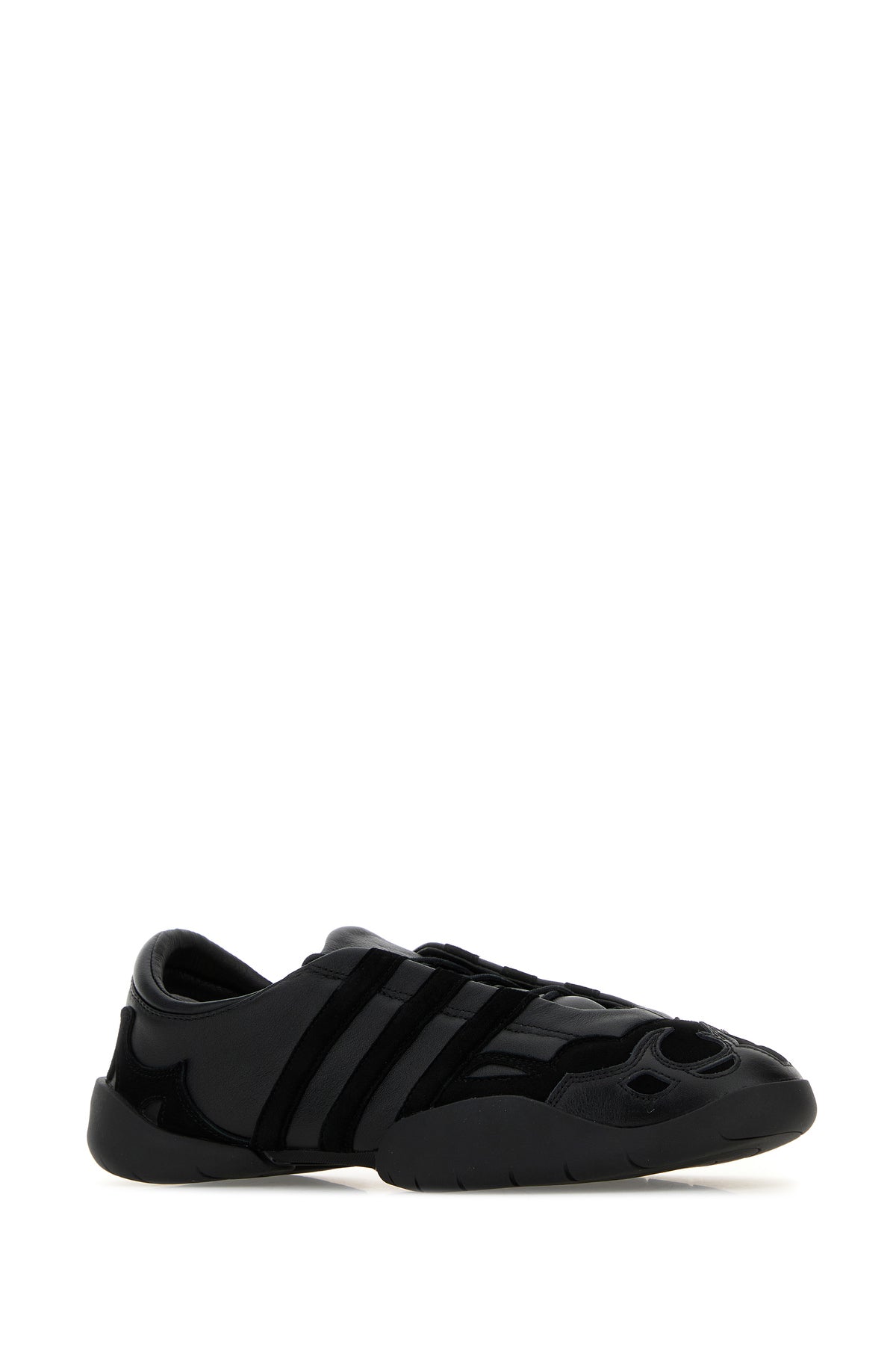 Y3 YAMAMOTO Sneakers Regu 2002 in pelle nera, view 2