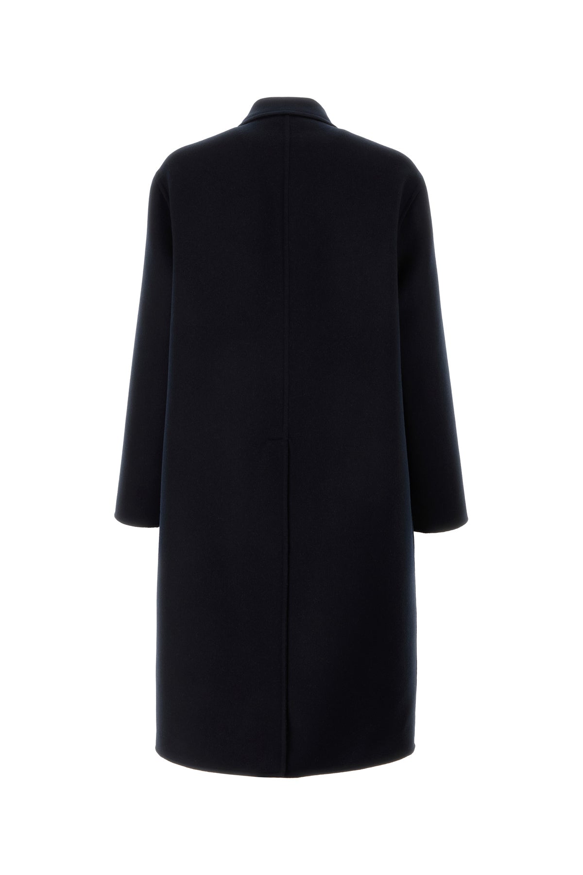 Gucci Cappotto in misto lana blu navy, view 2