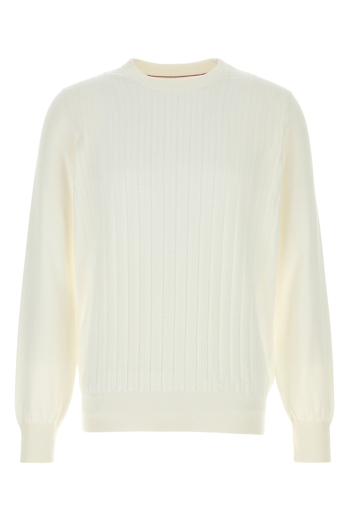 Brunello Cucinelli Maglione in cotone bianco
