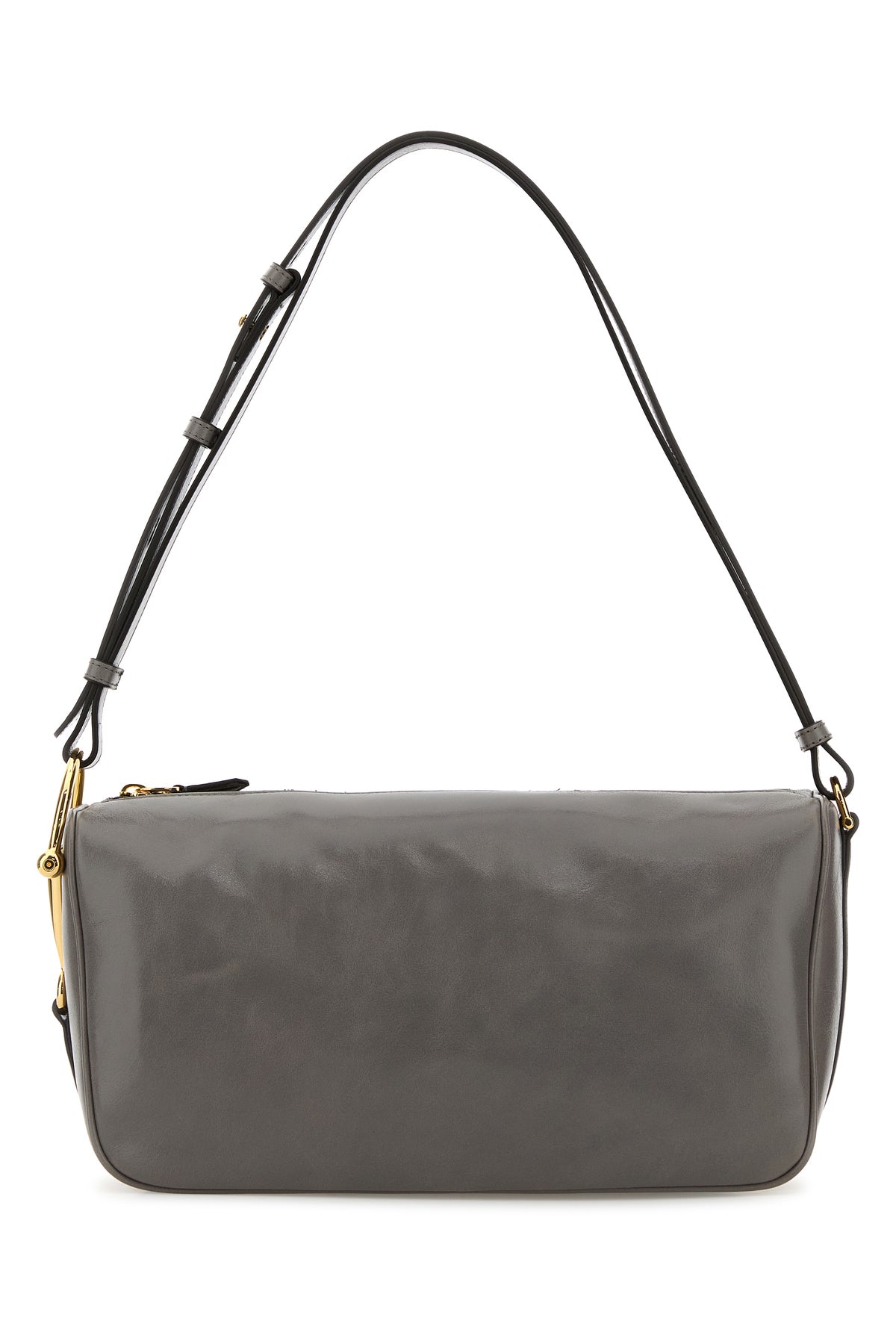 Gucci Borsa a spalla in pelle grigia