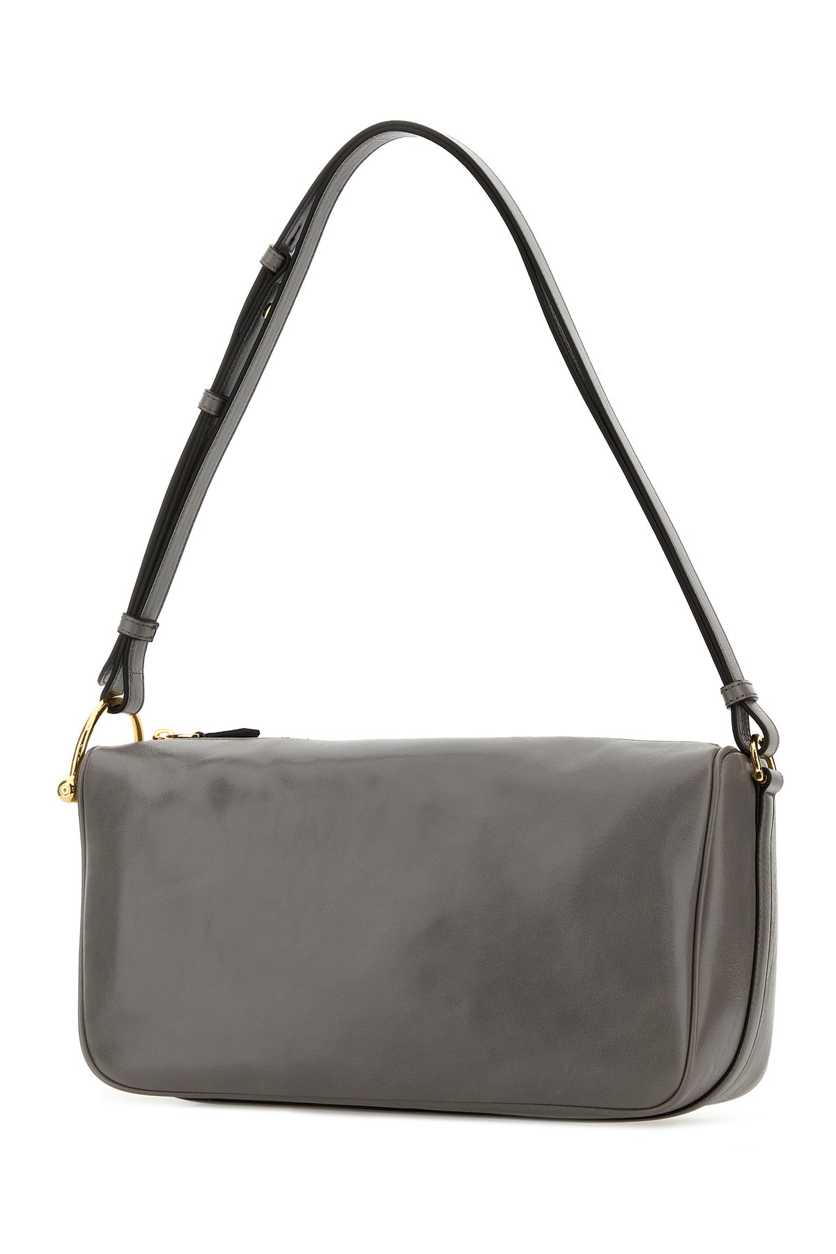 Gucci Borsa a spalla in pelle grigia, view 2
