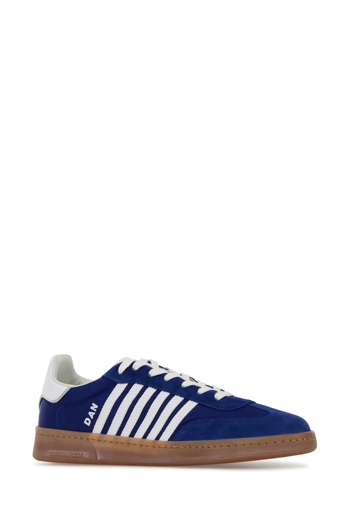 Dsquared2 Sneakers Boxer in tessuto blu, view 2