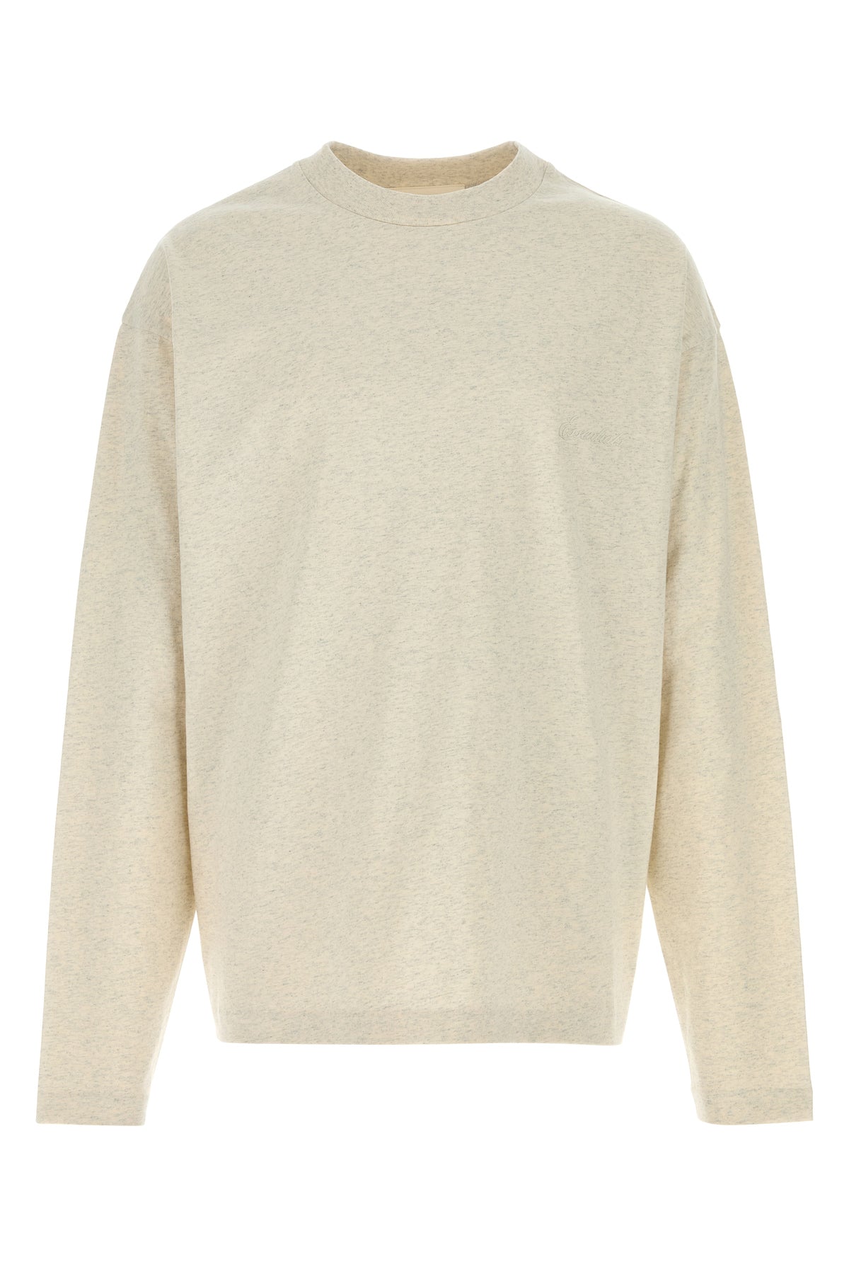 Fear of God Essentials T-shirt in cotone avorio melangè