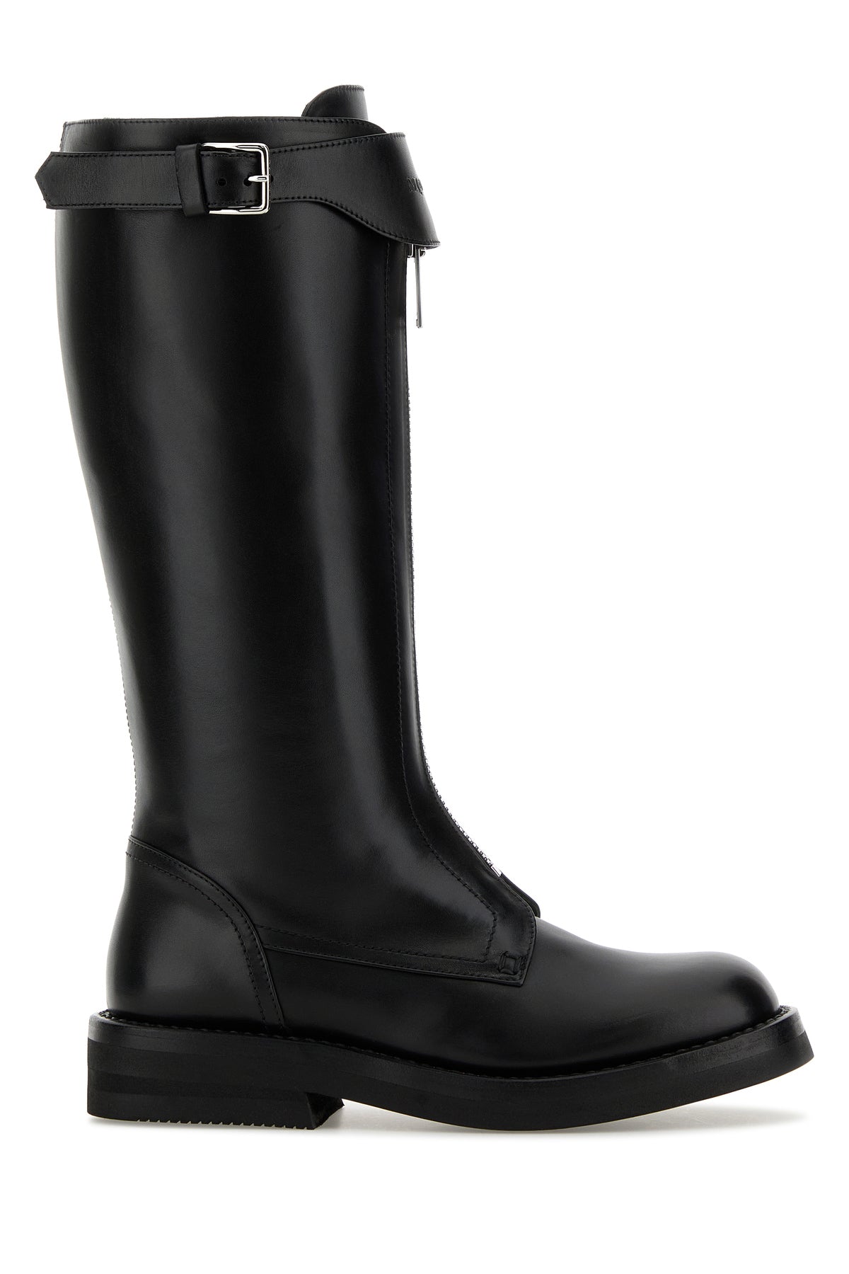 Alexander McQueen Stivali Countryside in pelle nera