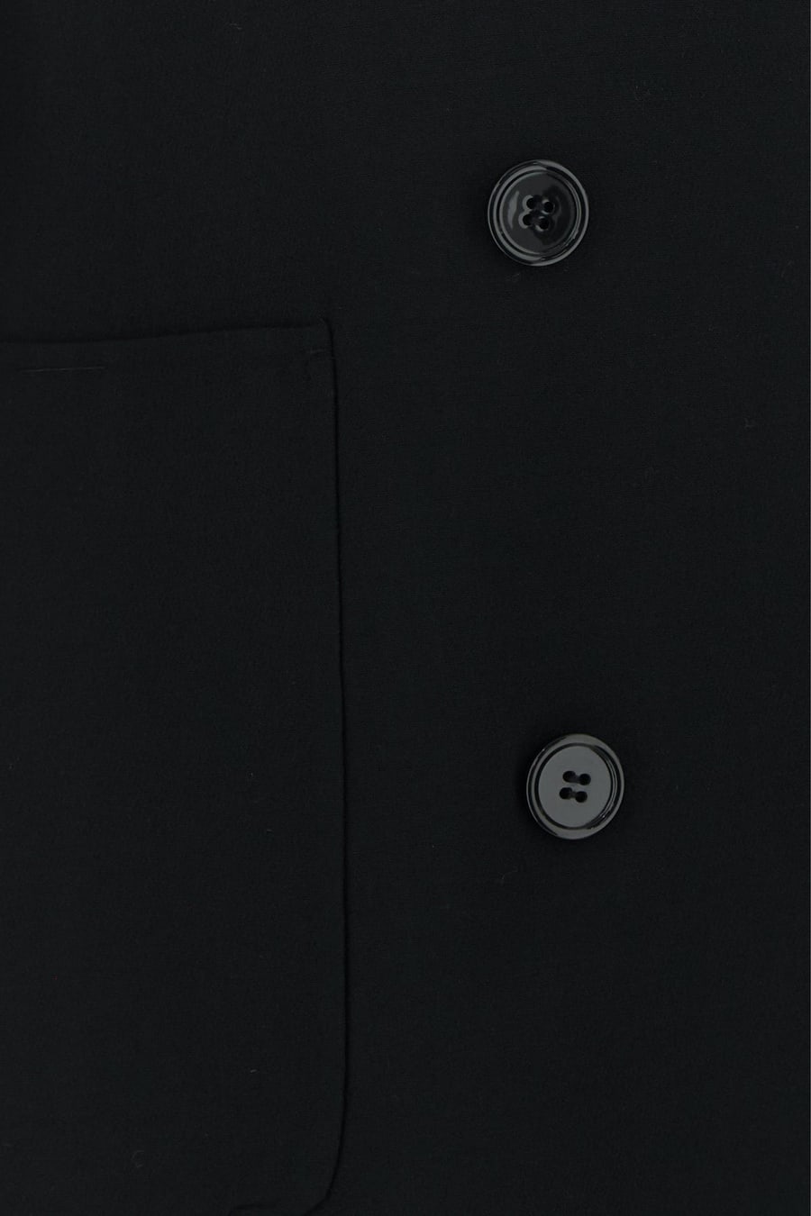 Max Mara Giacca Fiore in lana stretch nera, view 3